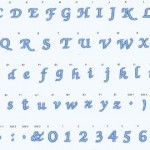 modèle d'alphabet broderie