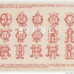 modèle d'alphabet broderie