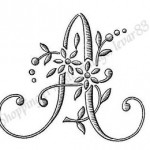 modèle d'alphabet broderie