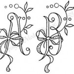 modèle d'alphabet broderie