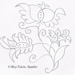 modèle fleurs pour broderie