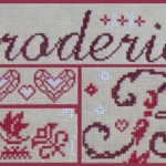 modèle lettre en broderie