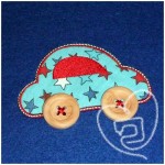 motif broderie voiture