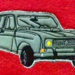 motif broderie voiture