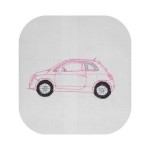 motif broderie voiture
