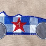 motif broderie voiture