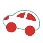 motif broderie voiture