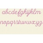 motif lettre broderie