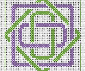 motif à broder point de croix gratuit