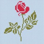 motif à broder point de croix gratuit