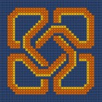 motif à broder point de croix gratuit