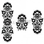 patron broderie noire