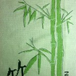 grille broderie bambou