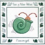 grille broderie escargot