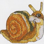 grille broderie escargot