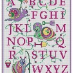 grille broderie escargot