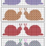 grille broderie escargot