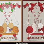 grille broderie escargot