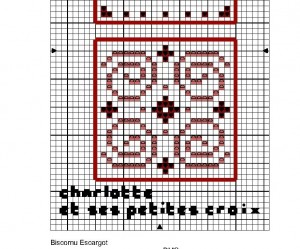 grille broderie escargot