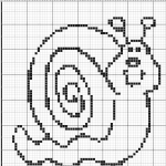 grille broderie escargot