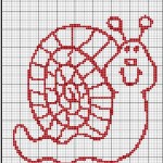 grille broderie escargot