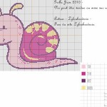 grille broderie escargot