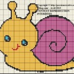 grille broderie escargot