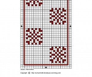 grille broderie flocon de neige