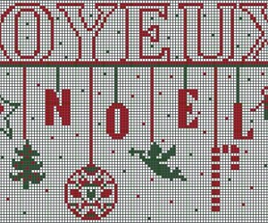 grille broderie gratuite noel