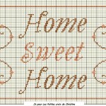 grille broderie home sweet home