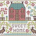 grille broderie home sweet home