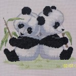 grille broderie panda