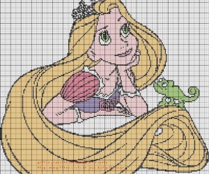 grille broderie sur tricot