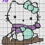 grille broderie sur tricot