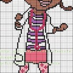 grille broderie sur tricot