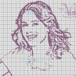 grille broderie sur tricot