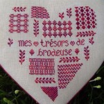 modèle broderie coeur