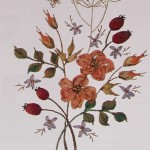 modèle broderie au ruban de soie