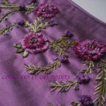 modèle broderie au ruban de soie