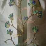modèle broderie au ruban de soie