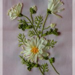 modèle broderie au ruban de soie