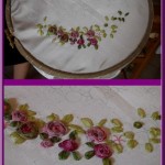modèle broderie au ruban de soie