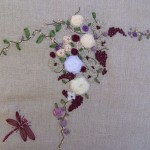 modèle broderie au ruban de soie