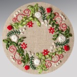 modèle broderie au ruban de soie