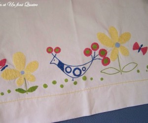 modèle broderie drap bebe