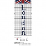 modèle broderie drapeau anglais