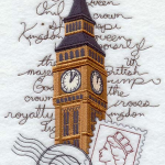 modèle broderie drapeau anglais