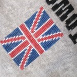 modèle broderie drapeau anglais