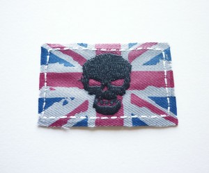 modèle broderie drapeau anglais