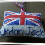 modèle broderie drapeau anglais